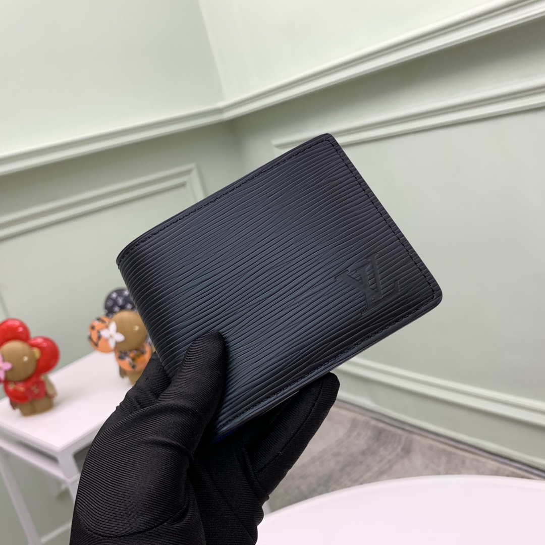 ルイ・ヴィトン Multiple 二つ折り財布 ブラック 詳細画像 3