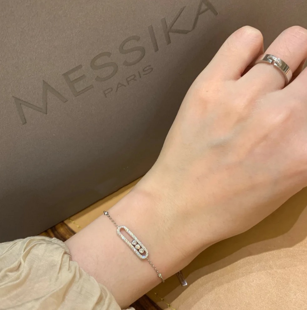 メシカ ムーブ ダイヤモンド ブレスレット 925シルバー K金メッキ ホワイトゴールド ローズゴールド S0101 詳細画像 3
