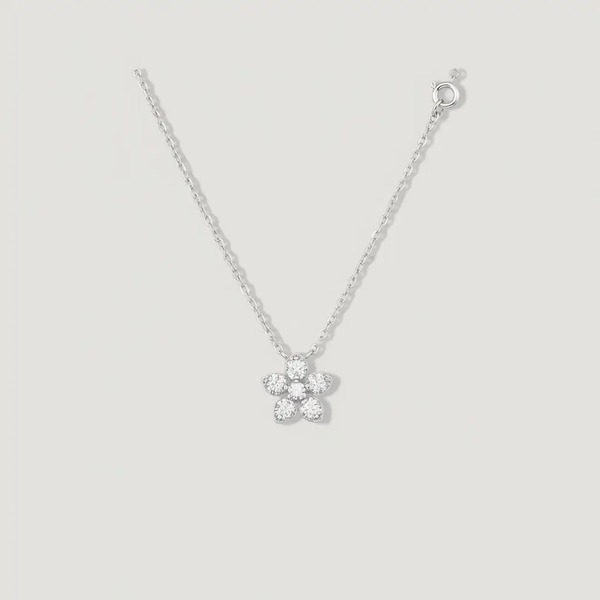 グラフ フラワー ネックレス S925シルバー A0048