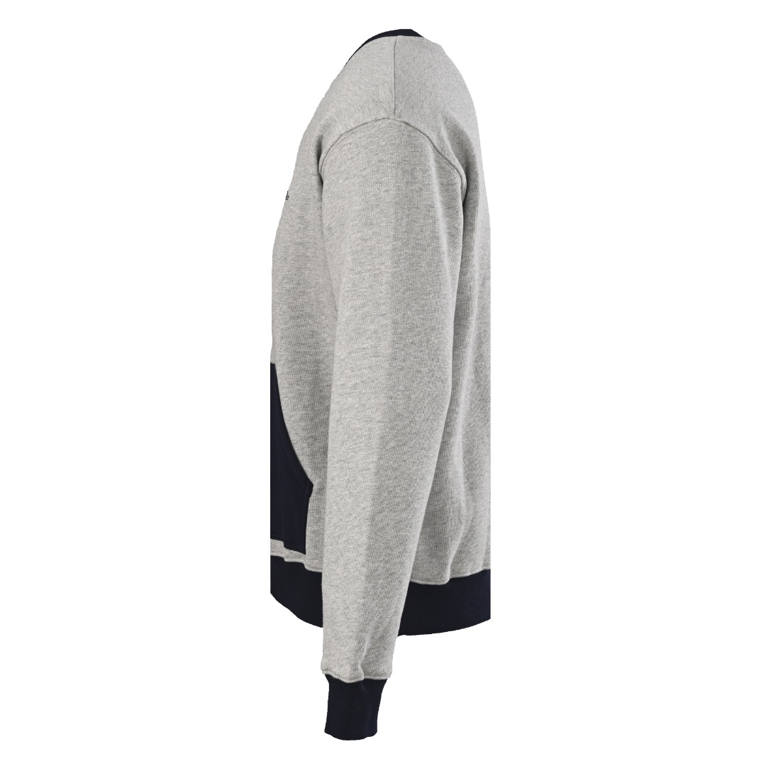 ディオール 切り替えポケット 刺繍 クルーネック スウェット グレー ネイビー 詳細画像 2