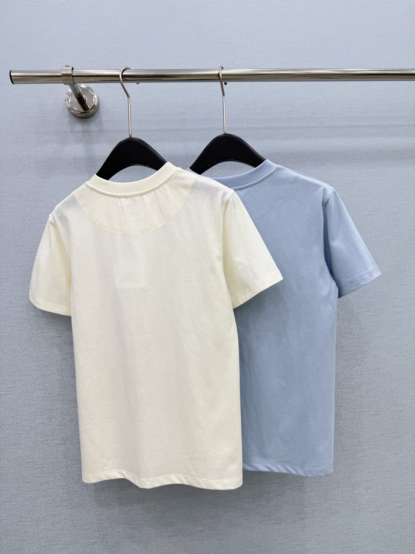 エルメス プリントTシャツ アプリコット / ブルー 詳細画像 2