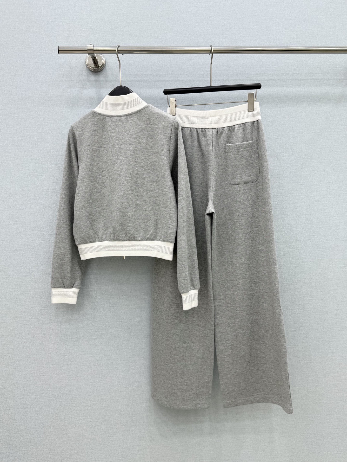 ポロ ラルフ ローレン ホース刺繍 スタンドカラージャケット＆ワイドパンツ セット グレー 詳細画像 2
