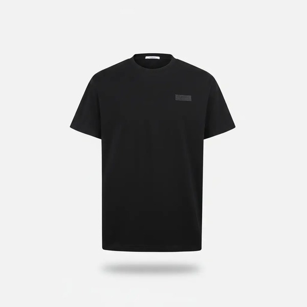 ジバンシィ ロゴラベル コットンTシャツ ブラック