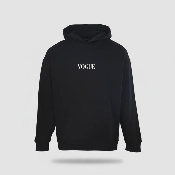 バレンシアガ Vogue ロゴ プルオーバーパーカー ブラック