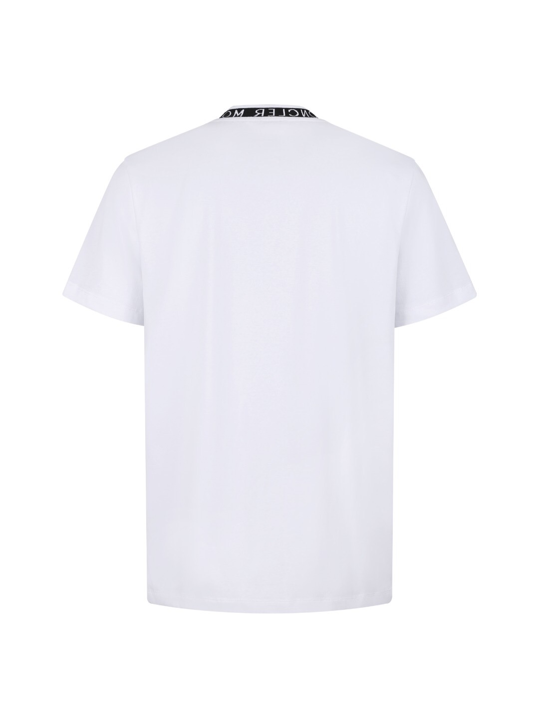モンクレール ジャカードロゴ襟 Tシャツ ホワイト 詳細画像 2