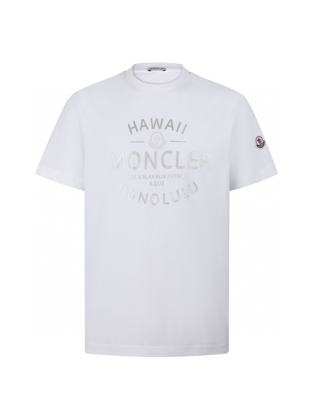 モンクレール スタンプロゴ 半袖Tシャツ ホワイト 詳細画像 1