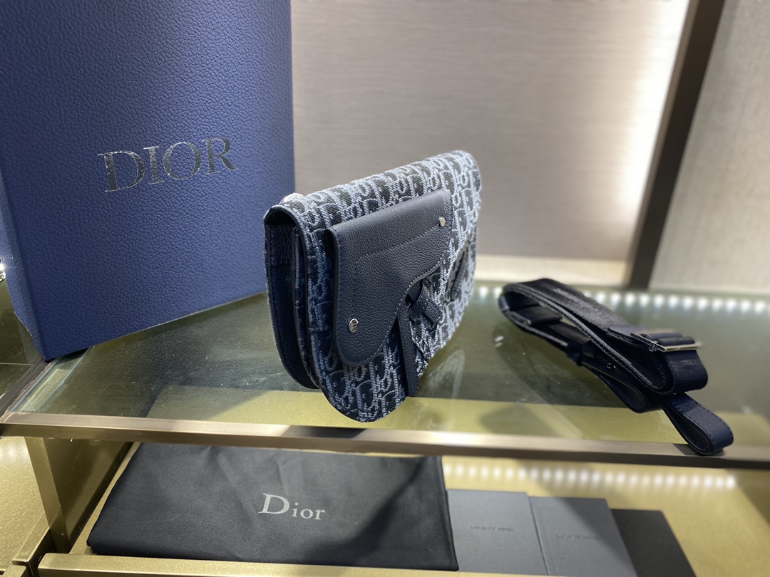 ディオール Saddle ショルダーバッグ ブラック 詳細画像 2