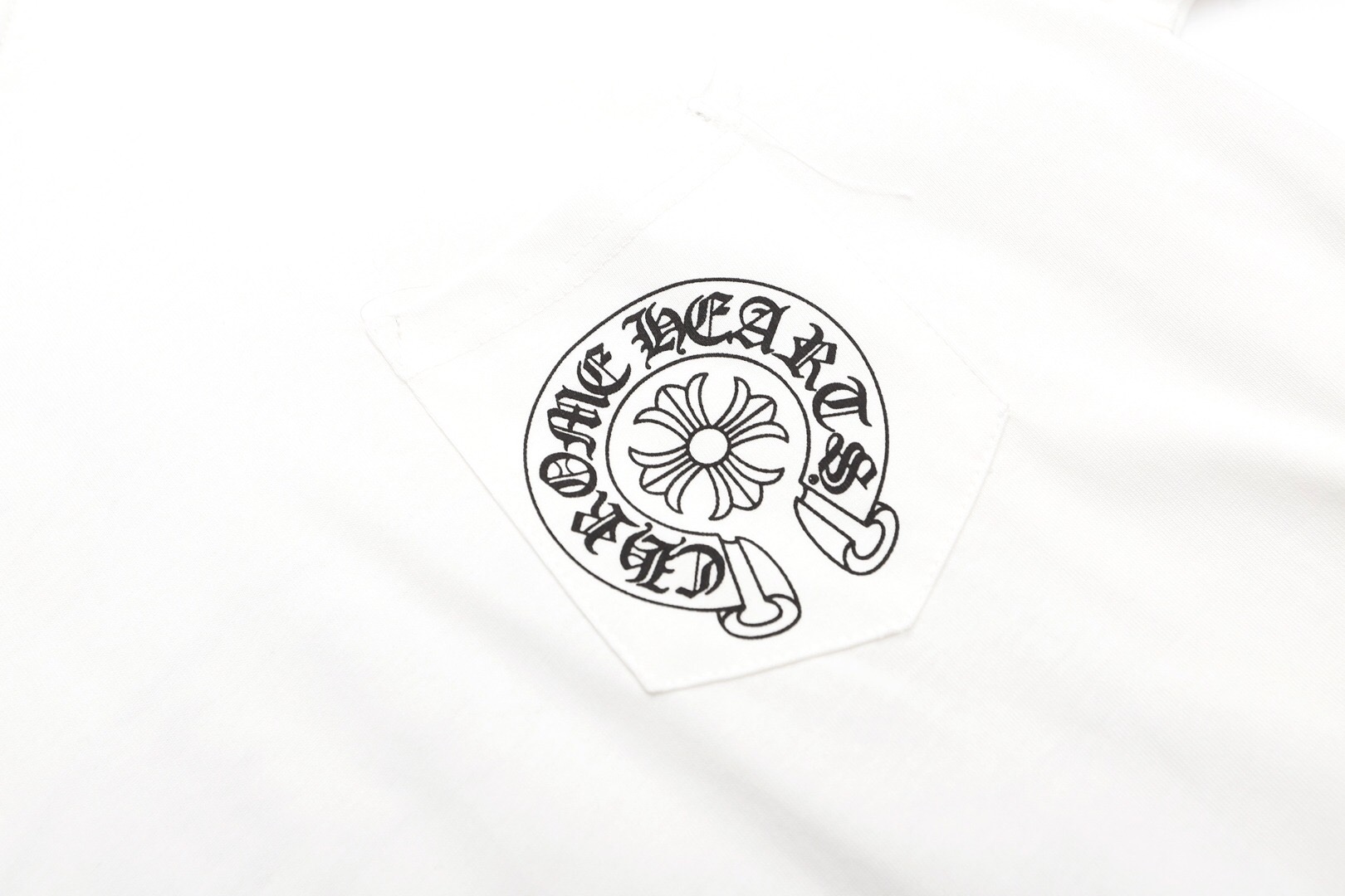 クロムハーツ ホースシュー ポケット ロングTシャツ ホワイト 詳細画像 3