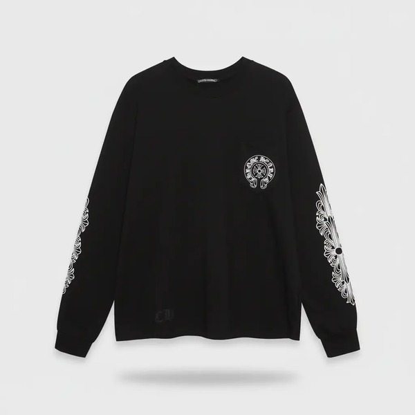 クロムハーツ ホースシューポケット ロングスリーブTシャツ ブラック