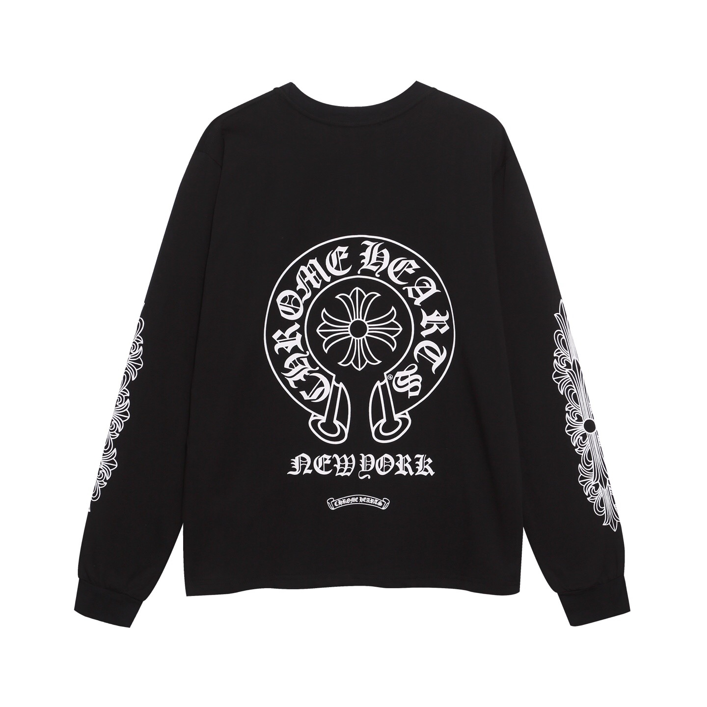 クロムハーツ ホースシューポケット ロングスリーブTシャツ ブラック 詳細画像 2