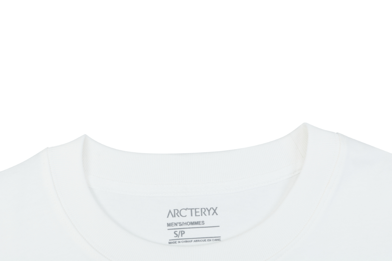 コントラストステッチ 長袖Tシャツ ホワイト 詳細画像 2