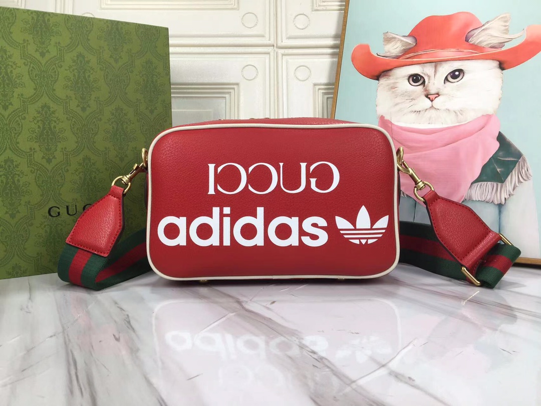 グッチ adidas x Gucci オフィディア ショルダーバッグ レッド 詳細画像 1
