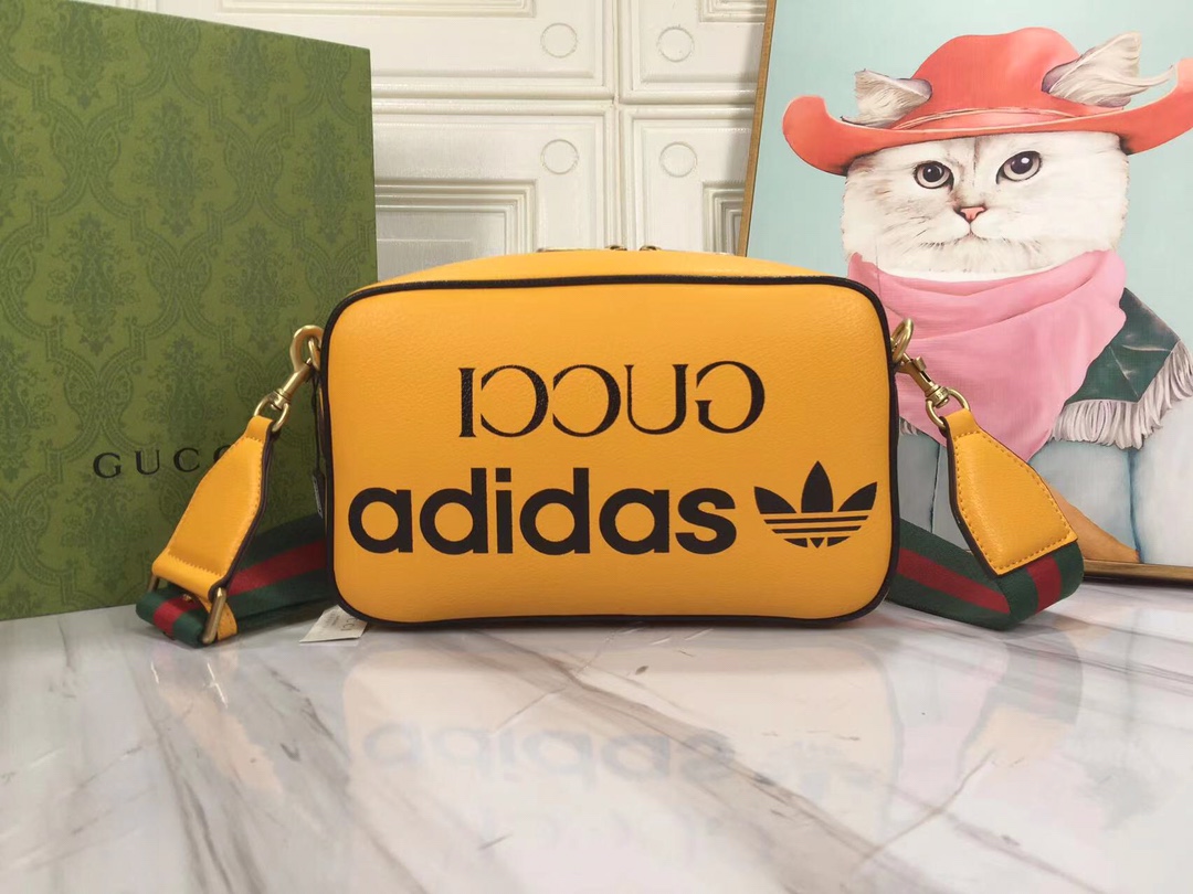 グッチ adidas x Gucci オフィディア ショルダーバッグ イエロー 詳細画像 1