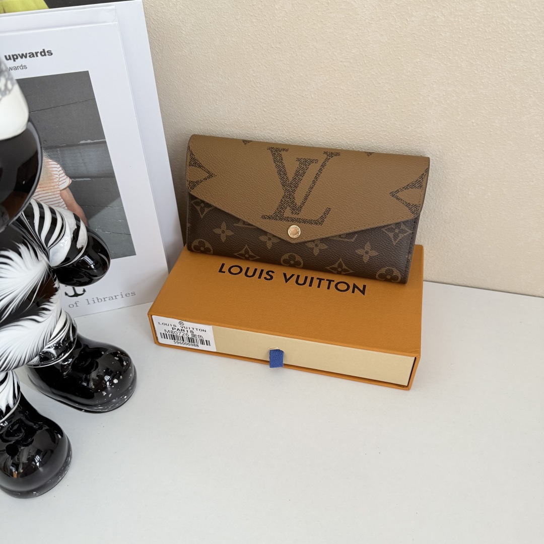 ルイ・ヴィトン モノグラム バイカラー エンベロープ 長財布 イエロー 詳細画像 1