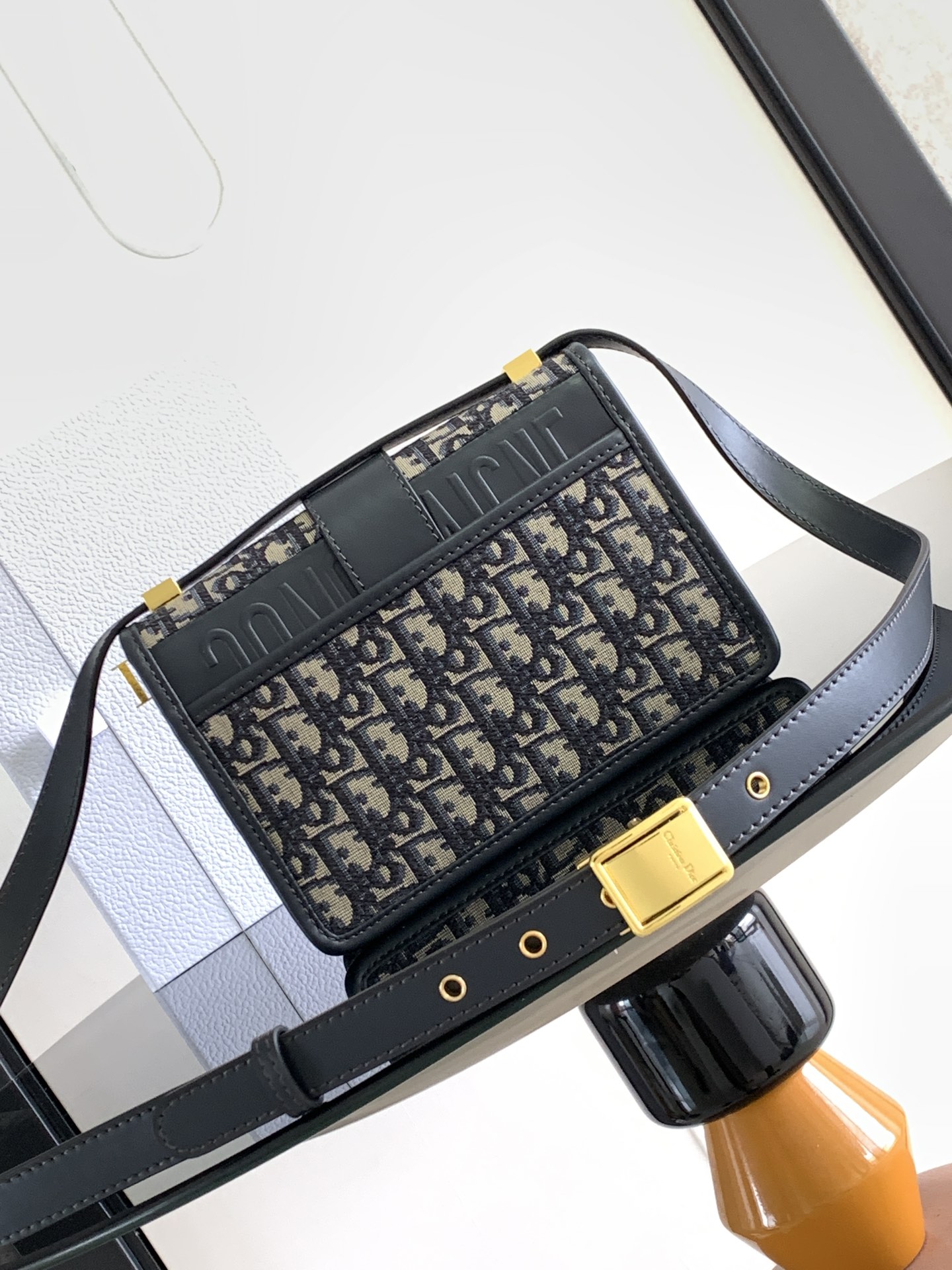 ディオール 30 Montaigne スモール バッグ ブルー オブリーク M9234UTZQ_M928 詳細画像 3