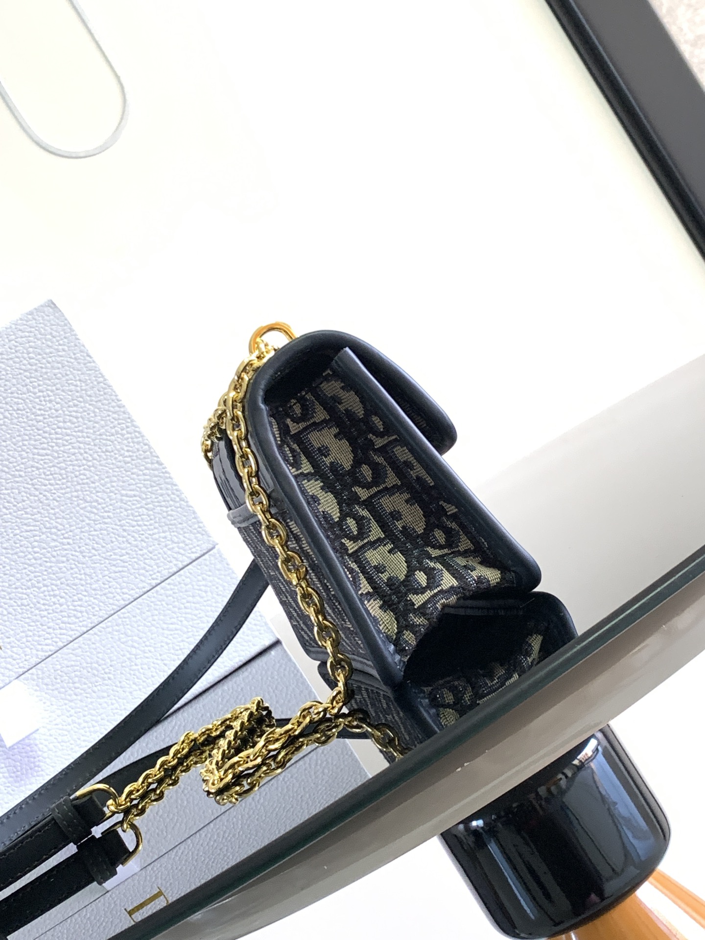 ディオール 30 Montaigne East-West チェーンバッグ ブルー 詳細画像 2