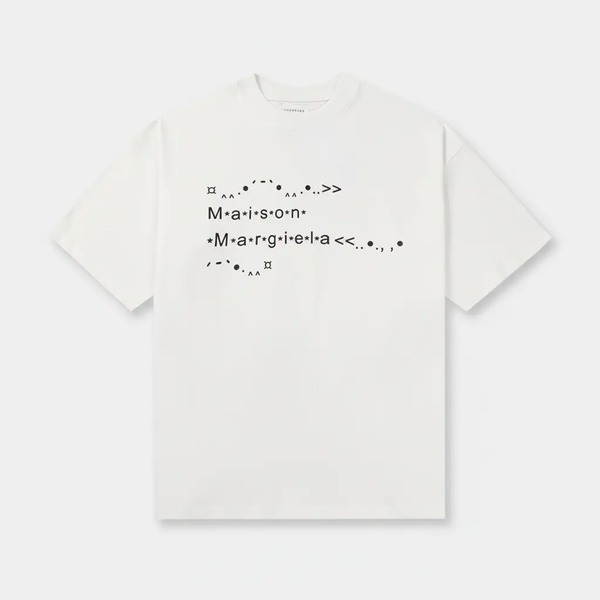 メゾン マルジェラ 音符ロゴ Tシャツ ホワイト