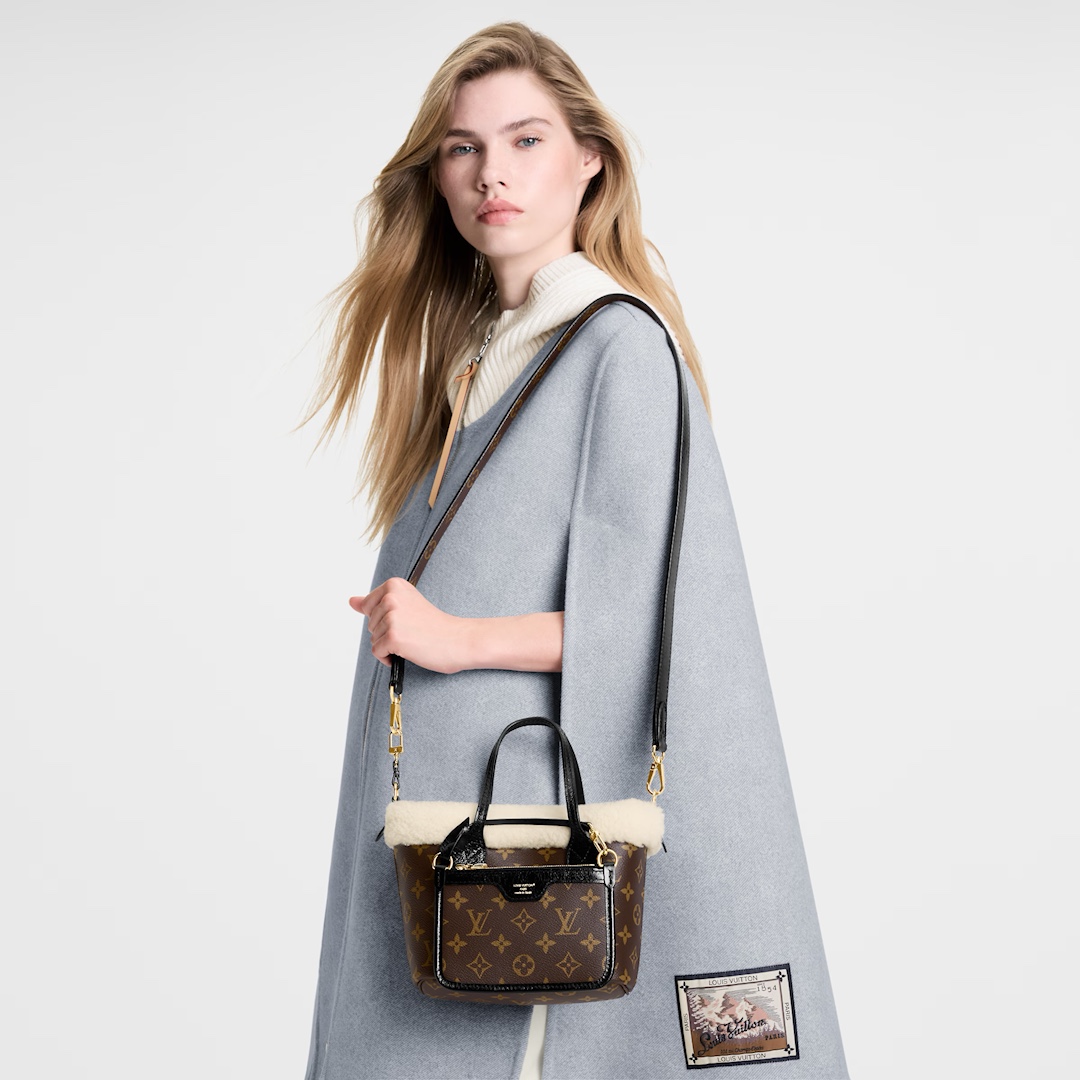 ルイ・ヴィトン Neverfull Bandoulière Inside Out BB モノグラム ブラウン ブラック 詳細画像 1