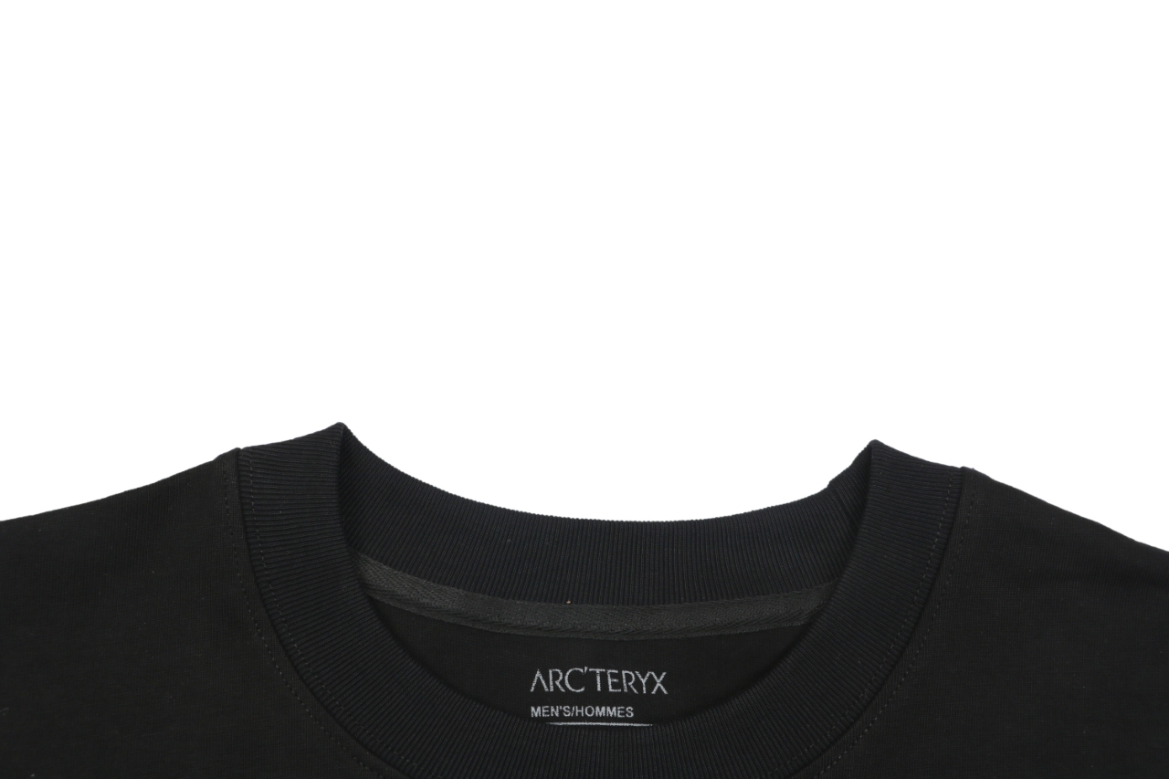 ステッチ スケルトン レタープリント ロングスリーブTシャツ ブラック 詳細画像 2
