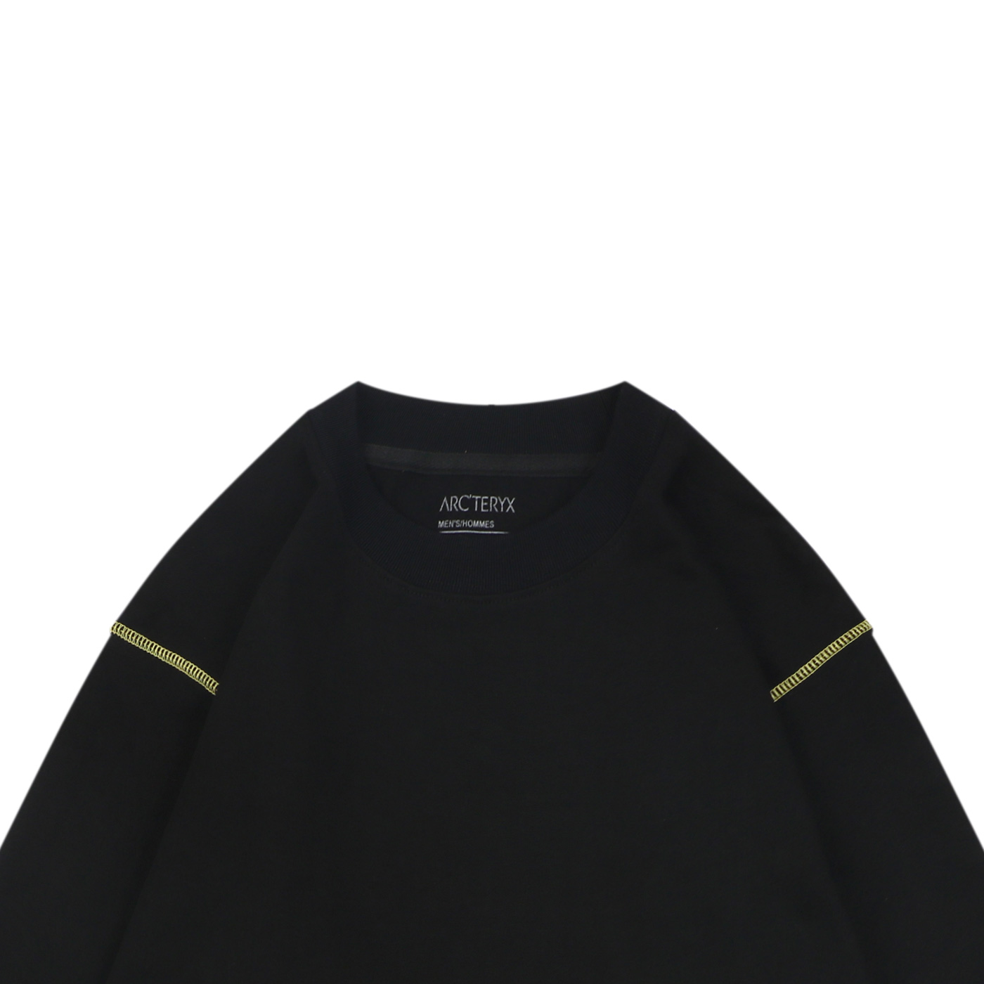 ステッチ スケルトン レタープリント ロングスリーブTシャツ ブラック 詳細画像 3