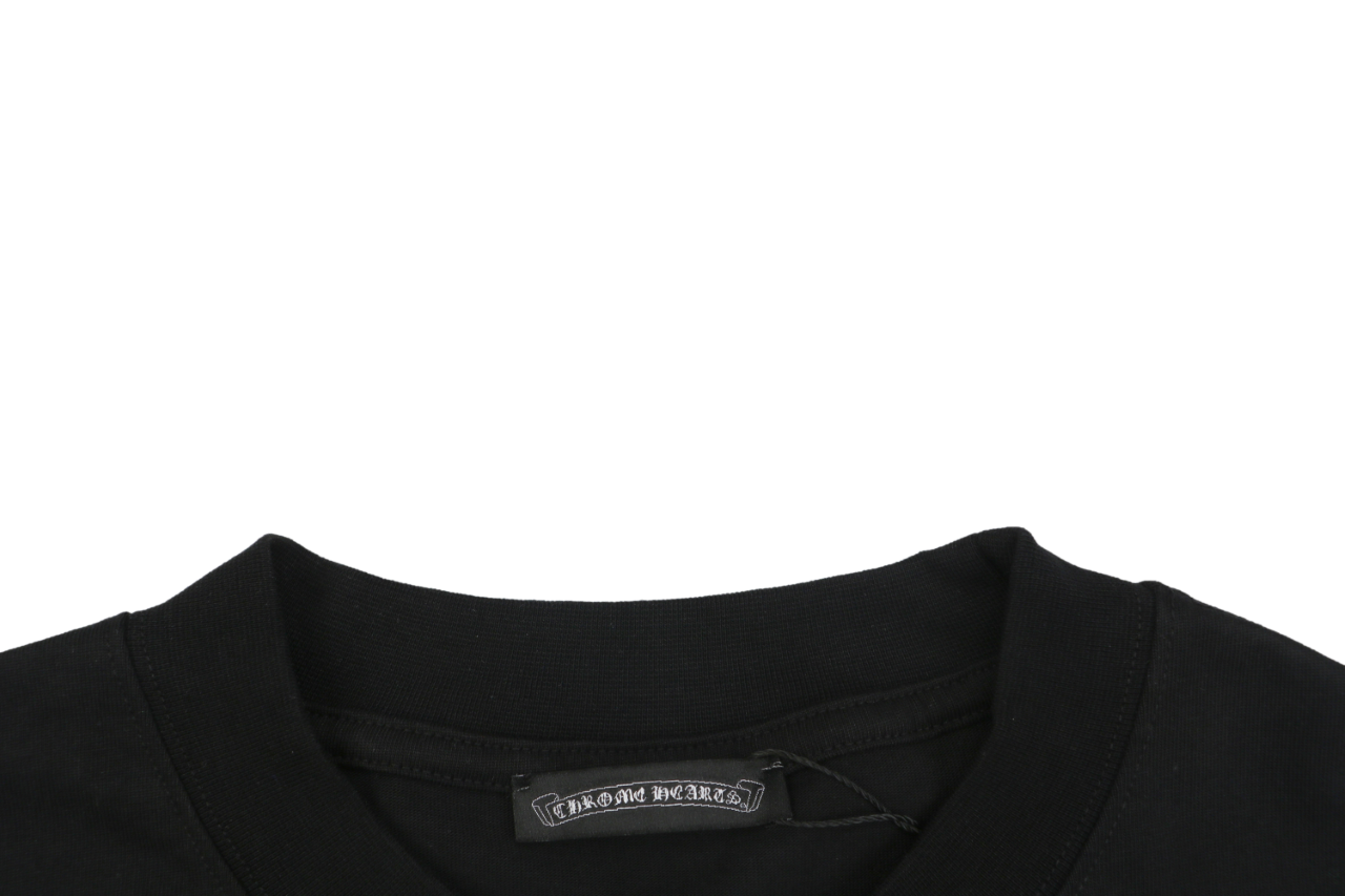 クロムハーツ クロスパッチ ロングスリーブTシャツ ブラック 詳細画像 2