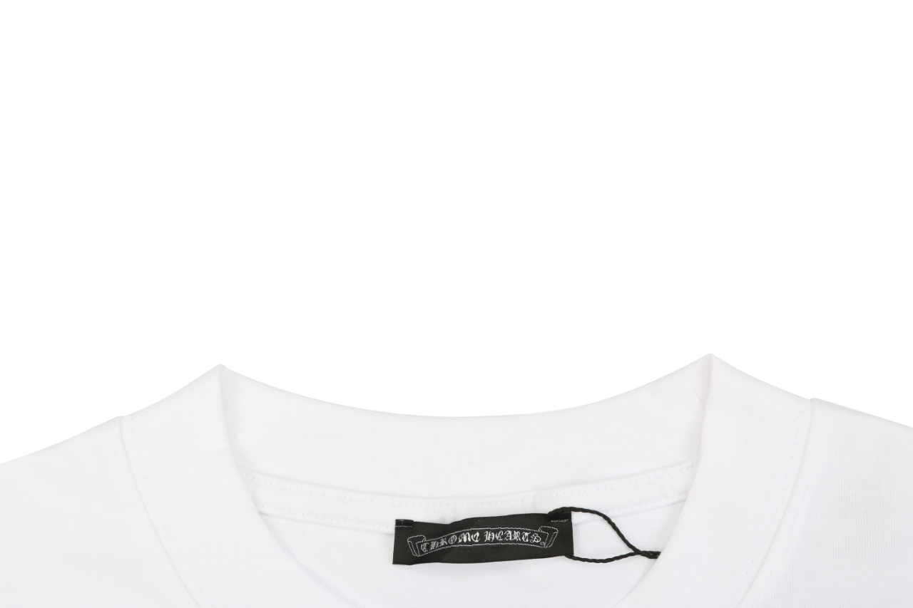 クロムハーツ クロスパッチ ロングスリーブTシャツ ホワイト 詳細画像 2