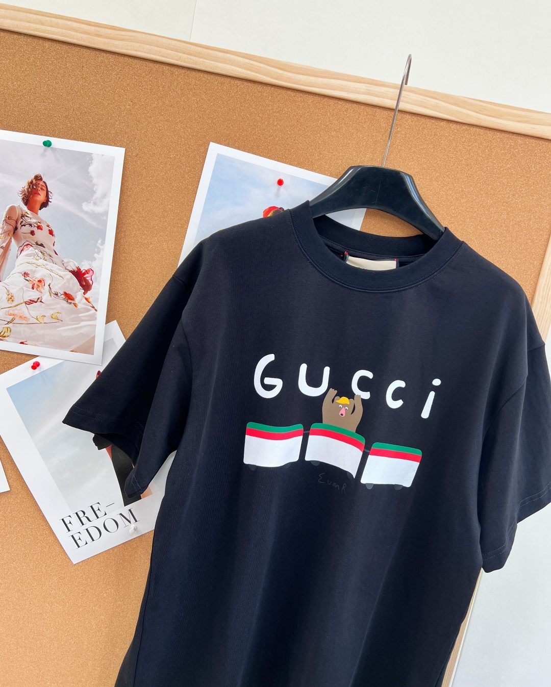 グッチ カートゥーンプリント 半袖Tシャツ ブラック 詳細画像 3