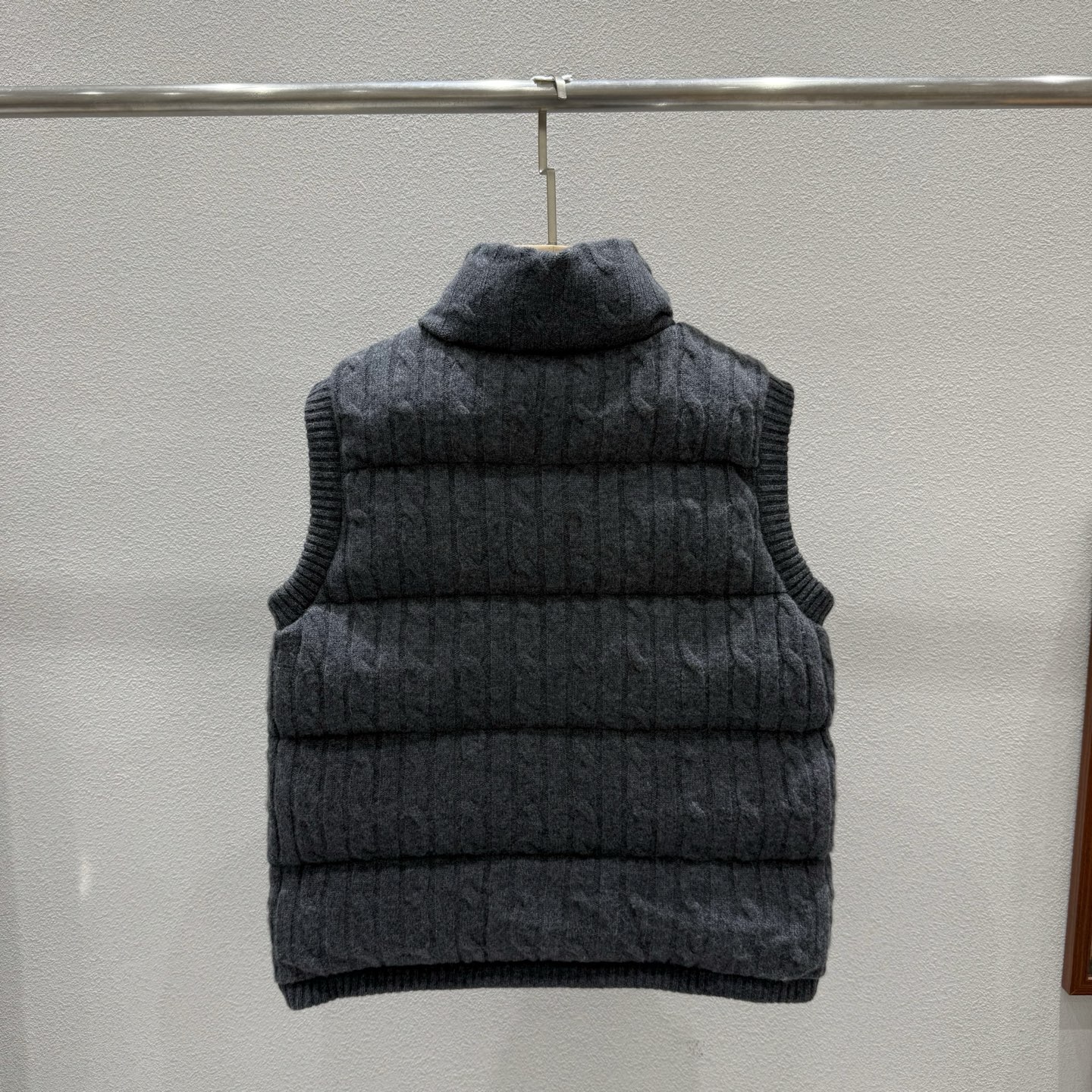 ポロ ラルフ ローレン カシミヤ ジップ ノースリーブ ベスト グレー 詳細画像 2