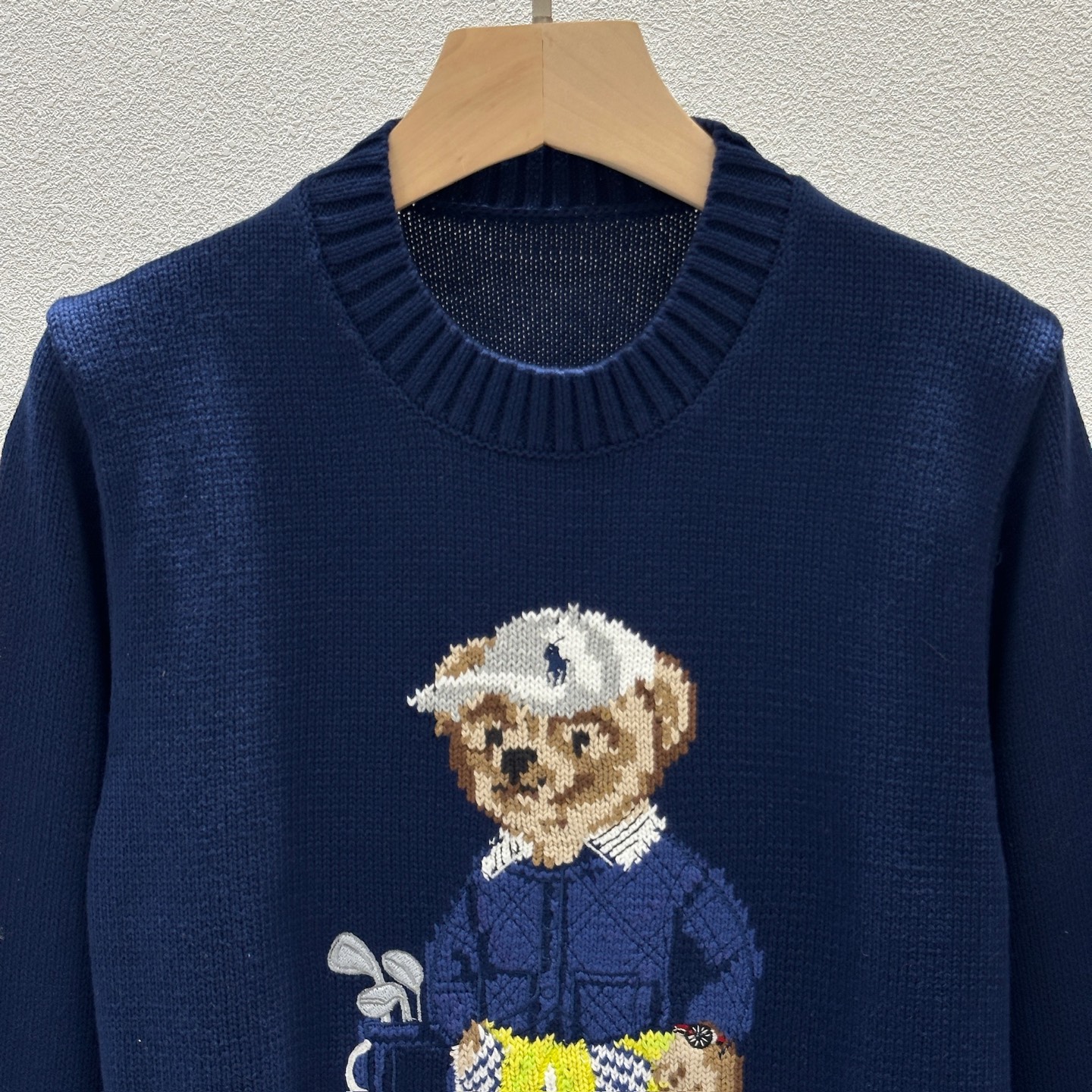 ラルフ ローレン ゴルフ ベア 刺繍 コットンスカート ネイビー 詳細画像 3