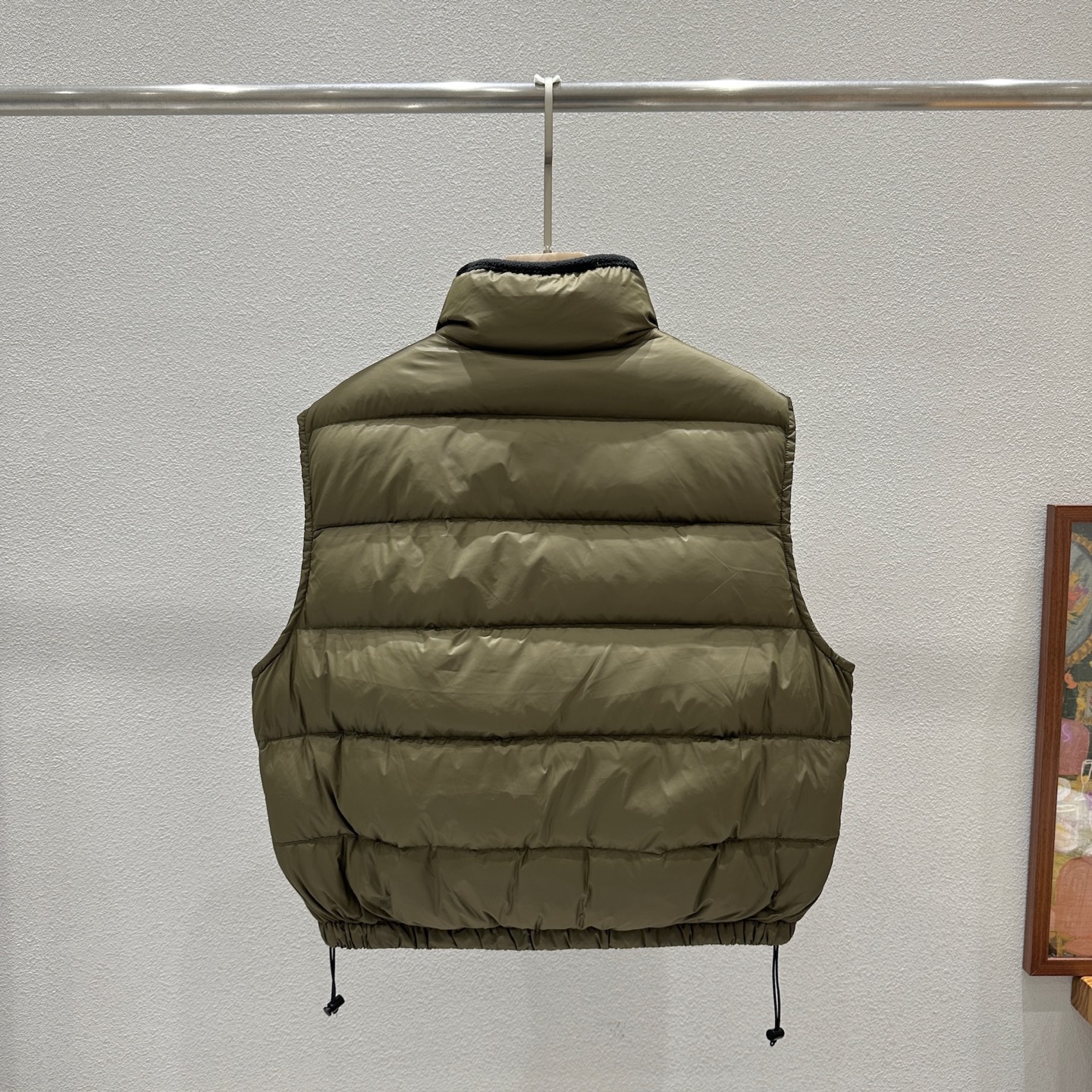 ミュウミュウ ダウンベスト ジャケット リングカラー グリーン 詳細画像 2