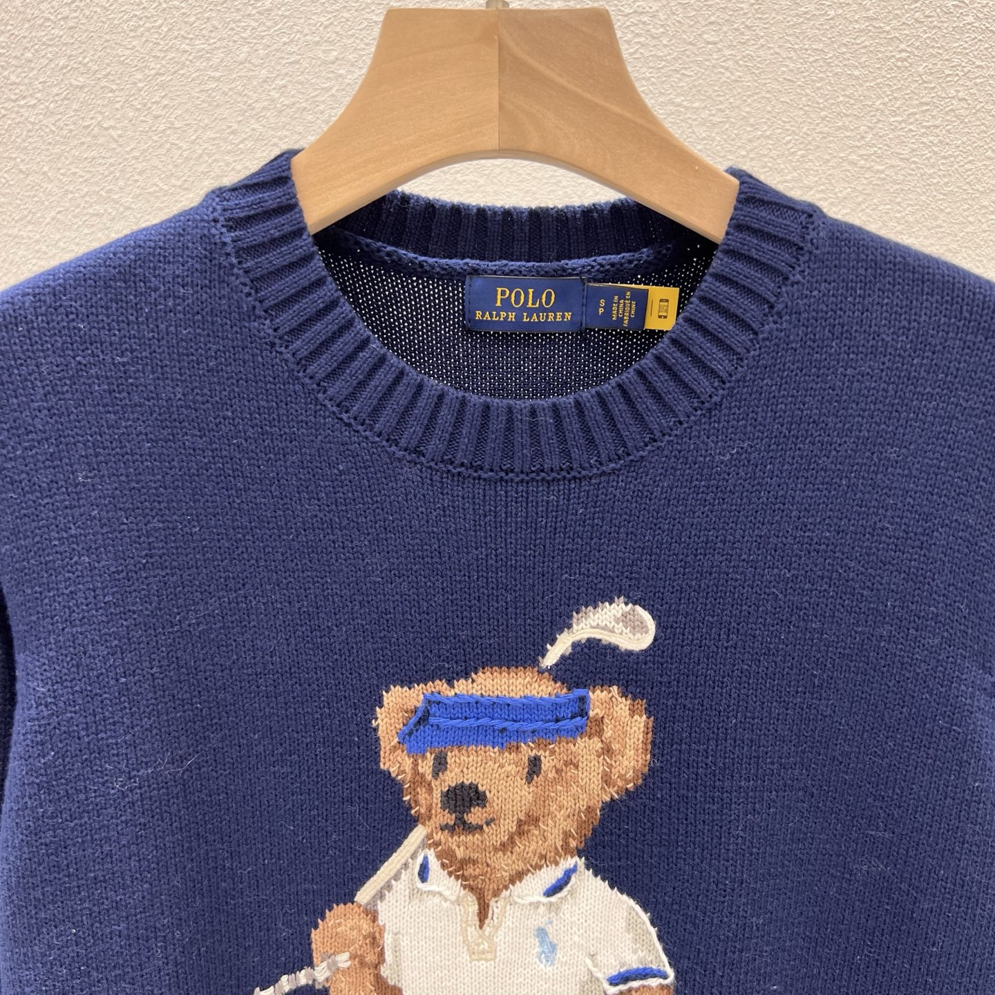ラルフ ローレン ゴルフ ベア刺繍 ルーズフィット トップス ロイヤルブルー 詳細画像 3