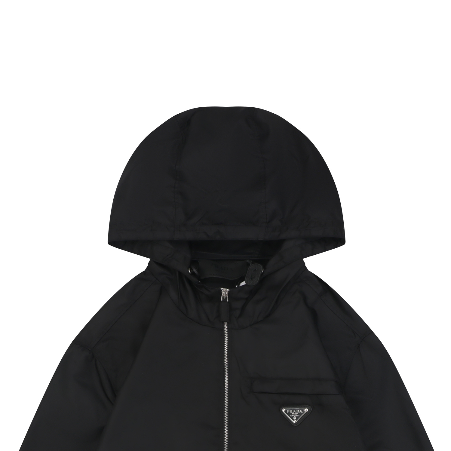 プラダ Re-Nylon トライアングルロゴ フード付きジャケット 詳細画像 2