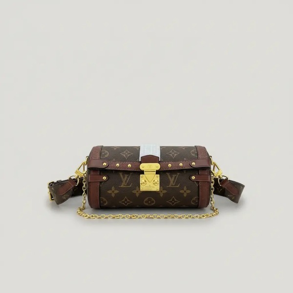 ルイ・ヴィトン Papillon Trunk ショルダーバッグ モノグラム ブラウン