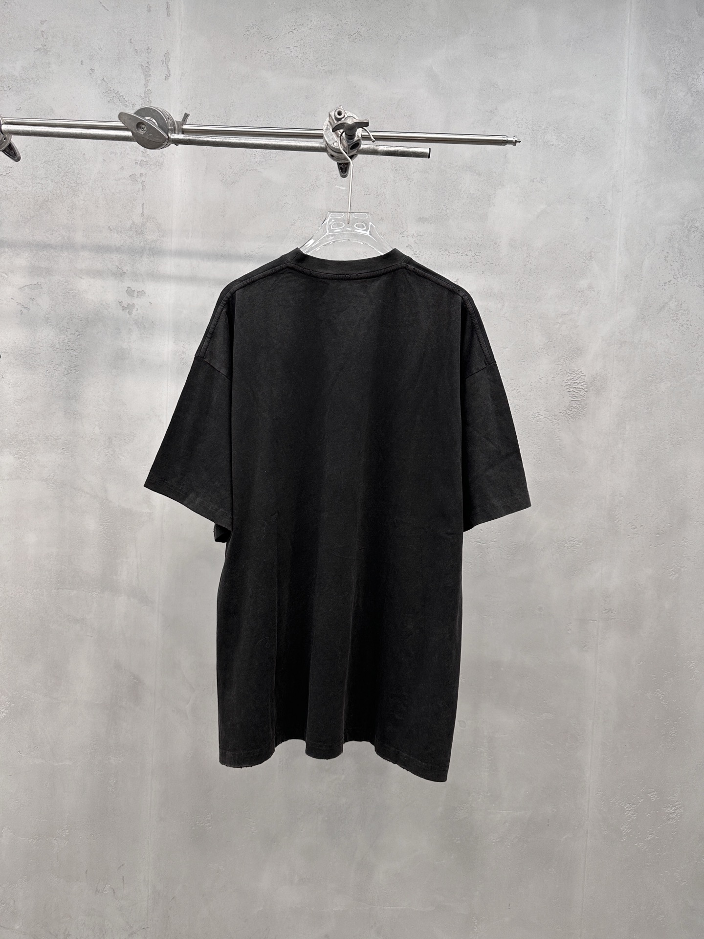 オーバーサイズ グラフィックプリント 半袖Tシャツ ブラック 詳細画像 2
