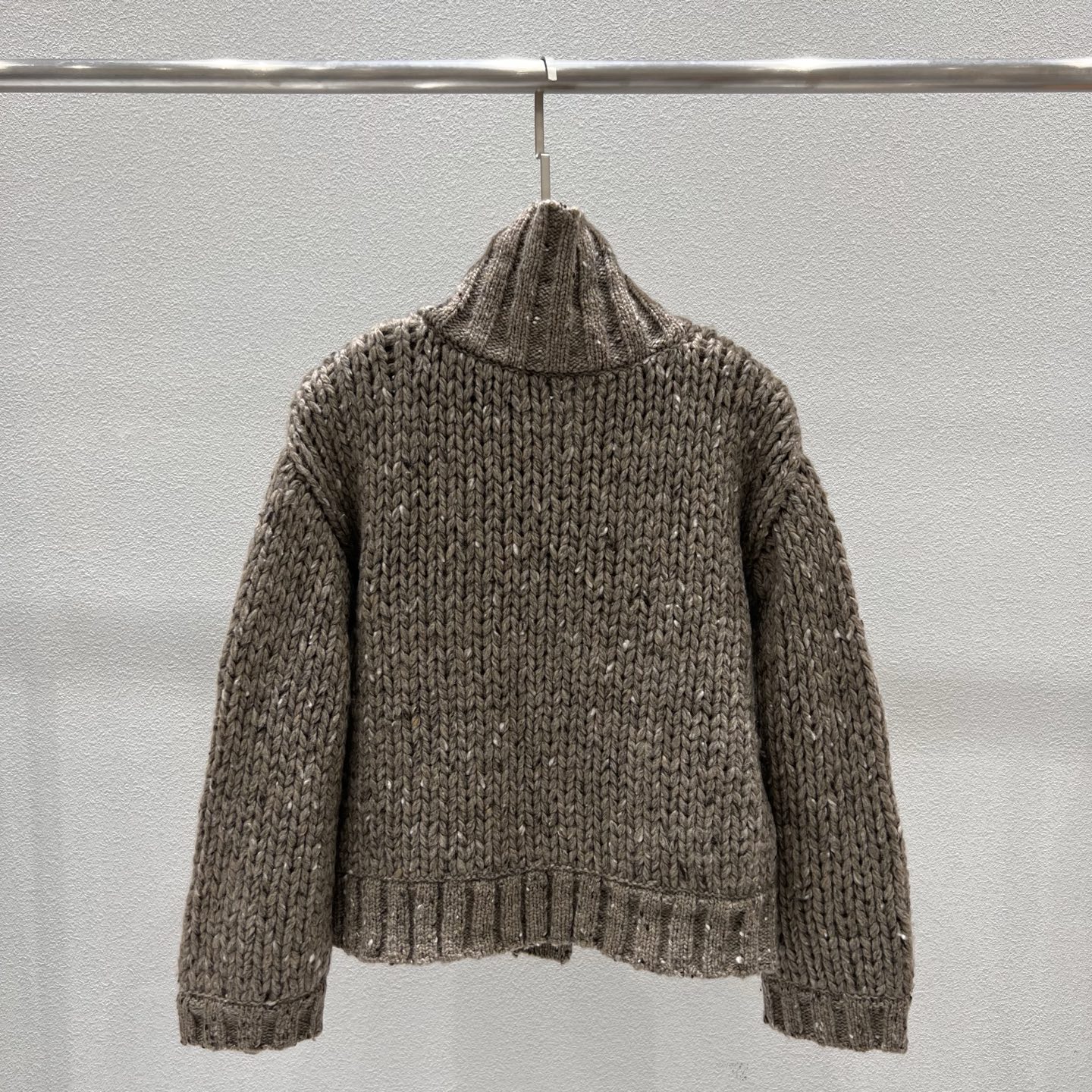 ラルフ ローレン パープルレーベル 手編み カシミヤ カーディガン ブラウン 詳細画像 2