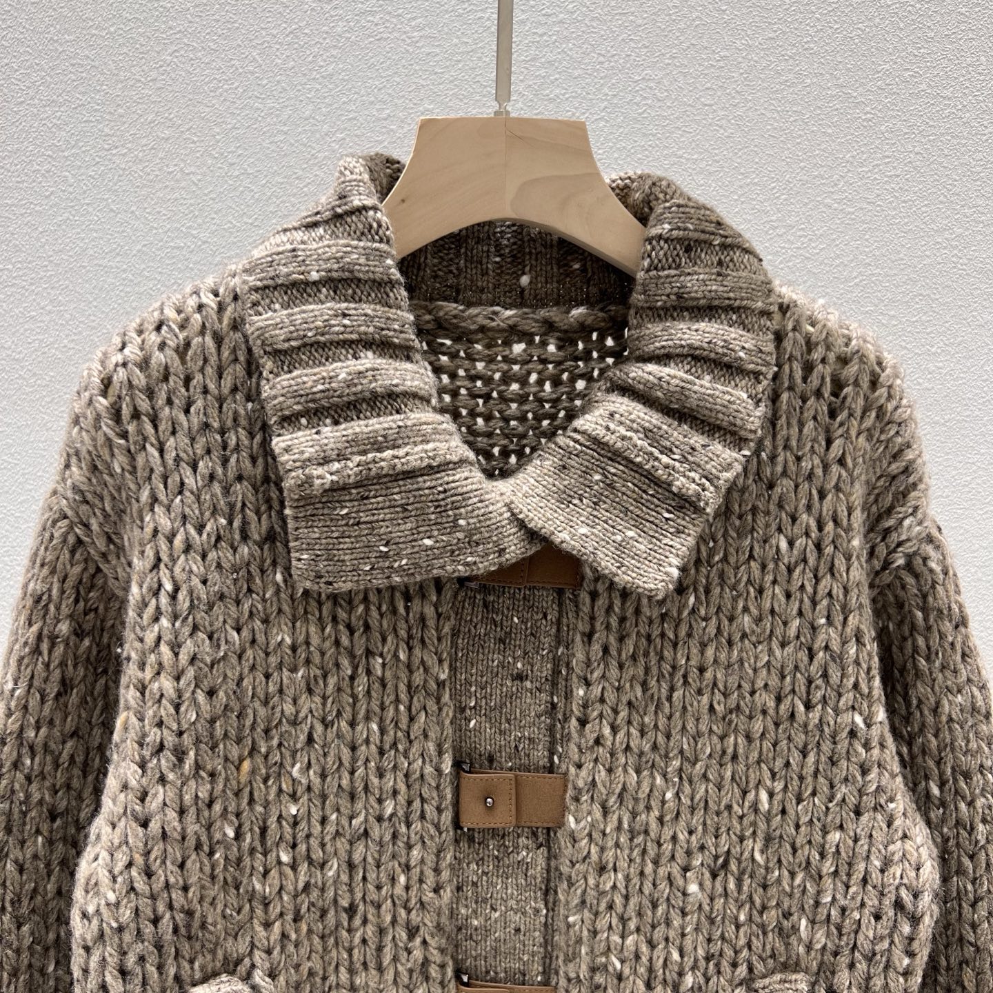 ラルフ ローレン パープルレーベル 手編み カシミヤ カーディガン ブラウン 詳細画像 3