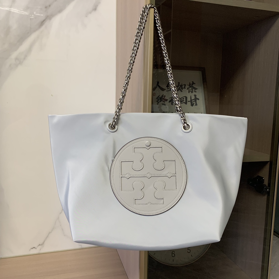 トリーバーチ Ella チェーントートバッグ ペールブルー 詳細画像 1