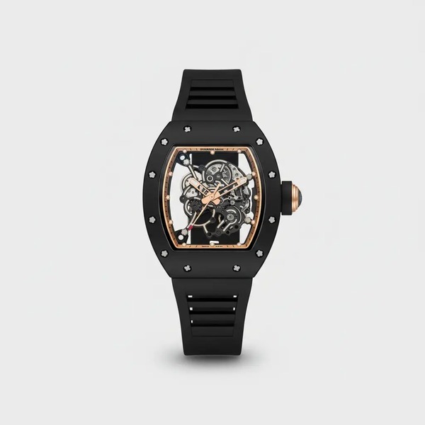 リシャール・ミル RM055 スケルトン ウォッチ ブラック セラミック ラバーストラップ RM055