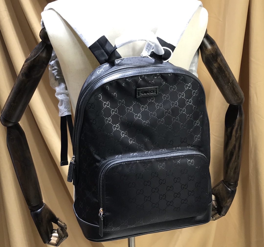 グッチ メンズ レザーバッグ ブラック 詳細画像 1