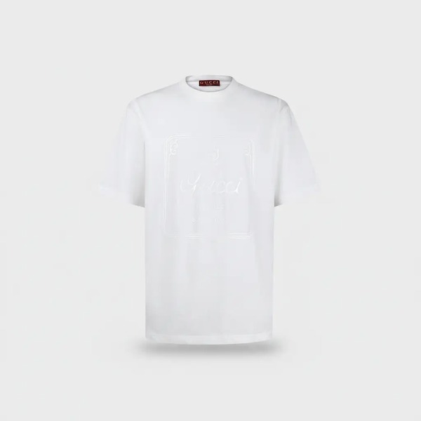 グッチ 1921 ロゴ 半袖Tシャツ ホワイト