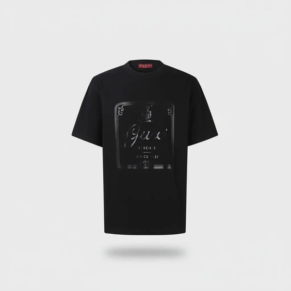 グッチ 1921 ロゴ 半袖Tシャツ ブラック
