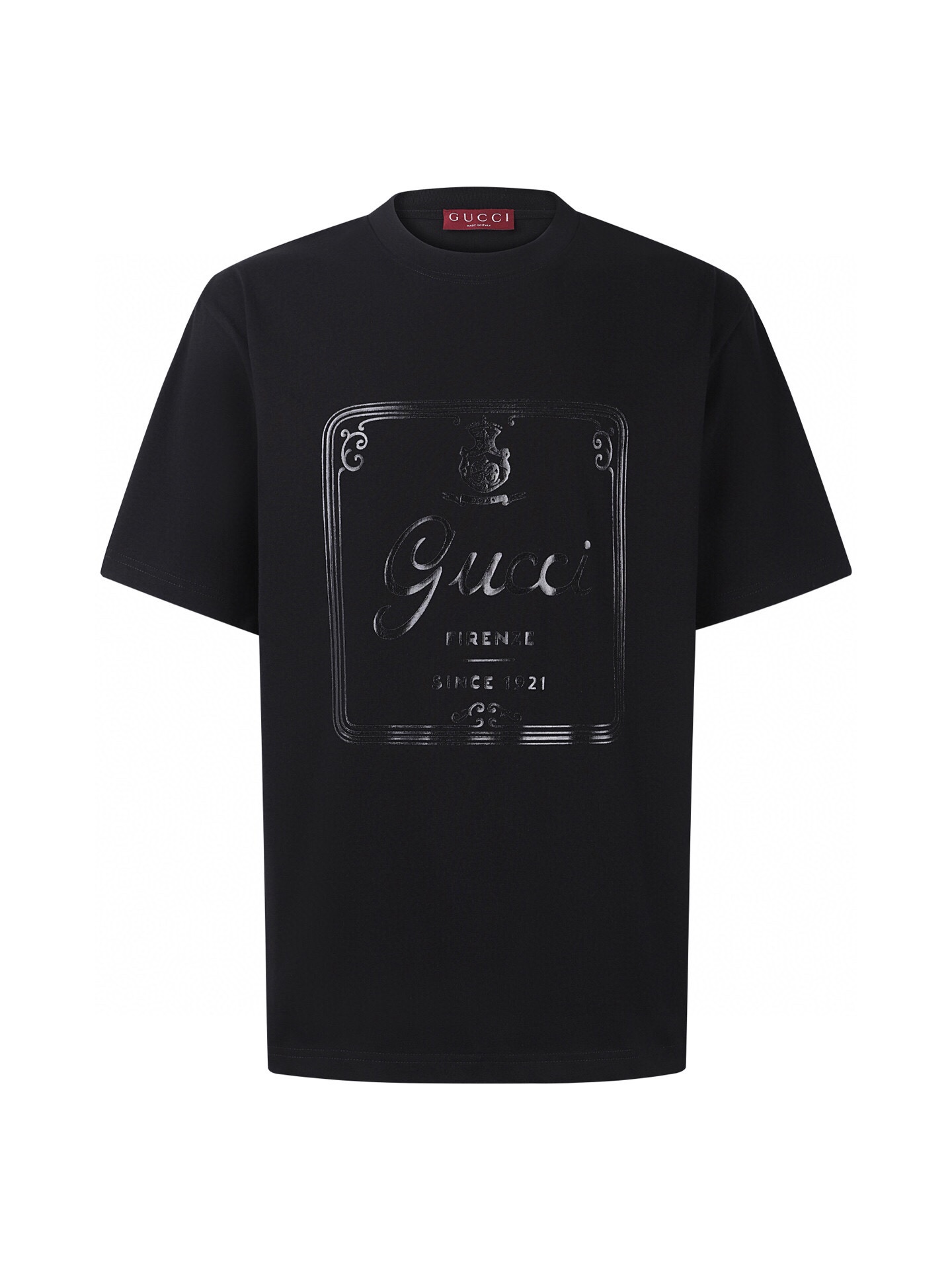 グッチ 1921 ロゴ 半袖Tシャツ ブラック 詳細画像 1