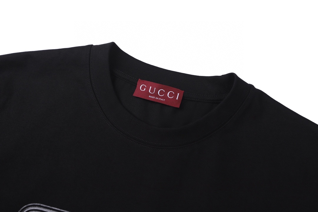 グッチ 1921 ロゴ 半袖Tシャツ ブラック 詳細画像 3