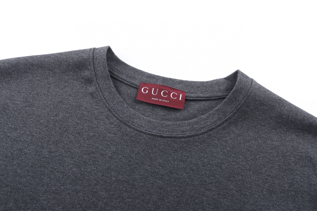 グッチ ダブルG刺繍 半袖Tシャツ グレー 詳細画像 3
