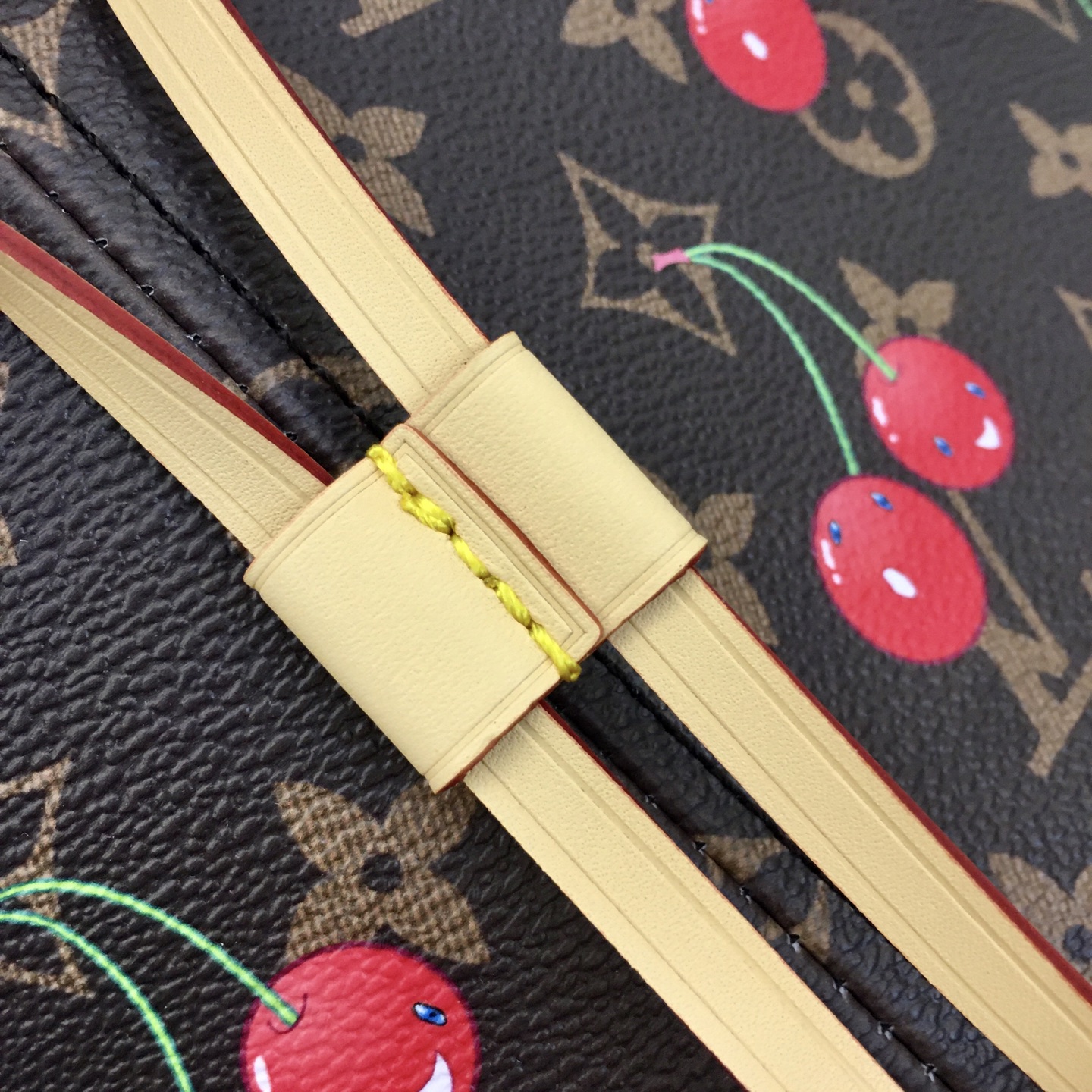 ルイ・ヴィトン Neverfull MM チェリープリント トートバッグ 2点セット 詳細画像 3