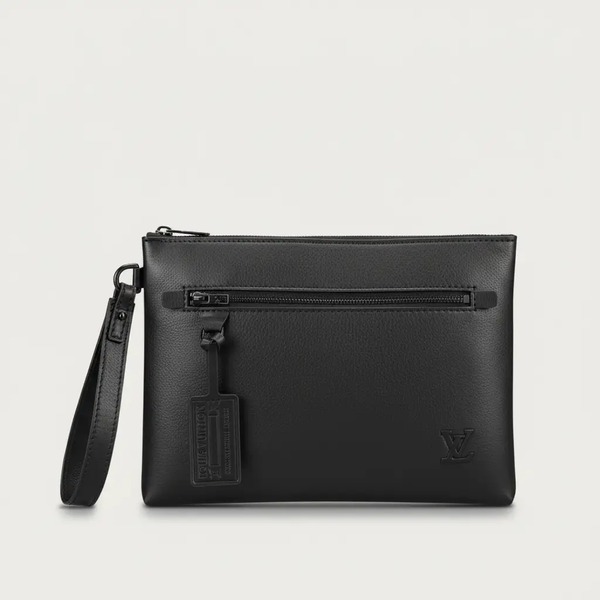 ルイ・ヴィトン Aerogram iPadケース クラッチバッグ ブラック