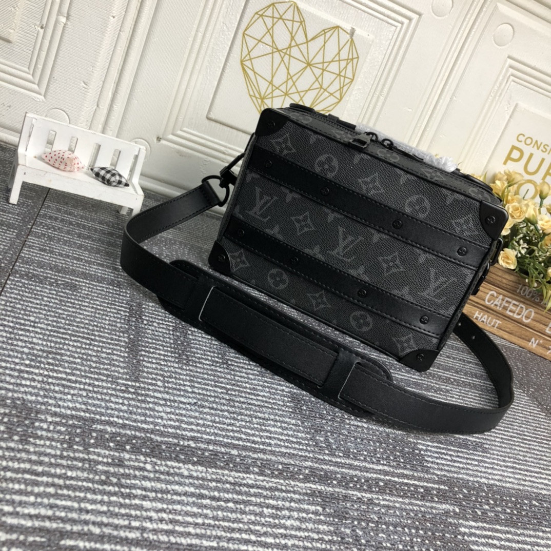 ルイ・ヴィトン Handle Soft Trunk クロスボディバッグ ブラックフラワー 詳細画像 1