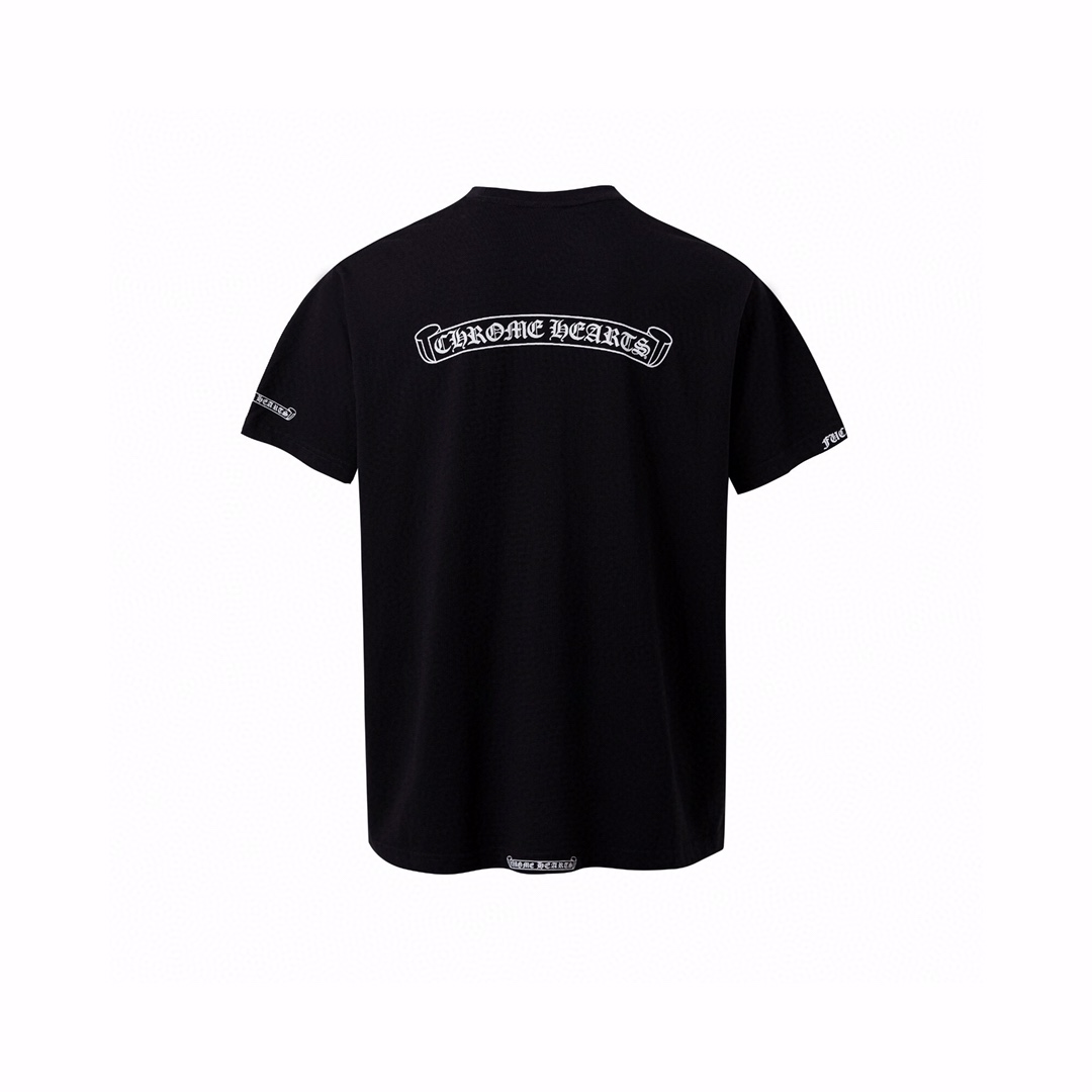 クロムハーツ ヴァインダガー 半袖Tシャツ ブラック 詳細画像 2