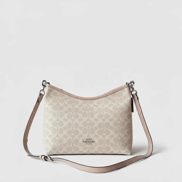コーチ Laurel ショルダーバッグ シグネチャー ライトピンクベージュ
