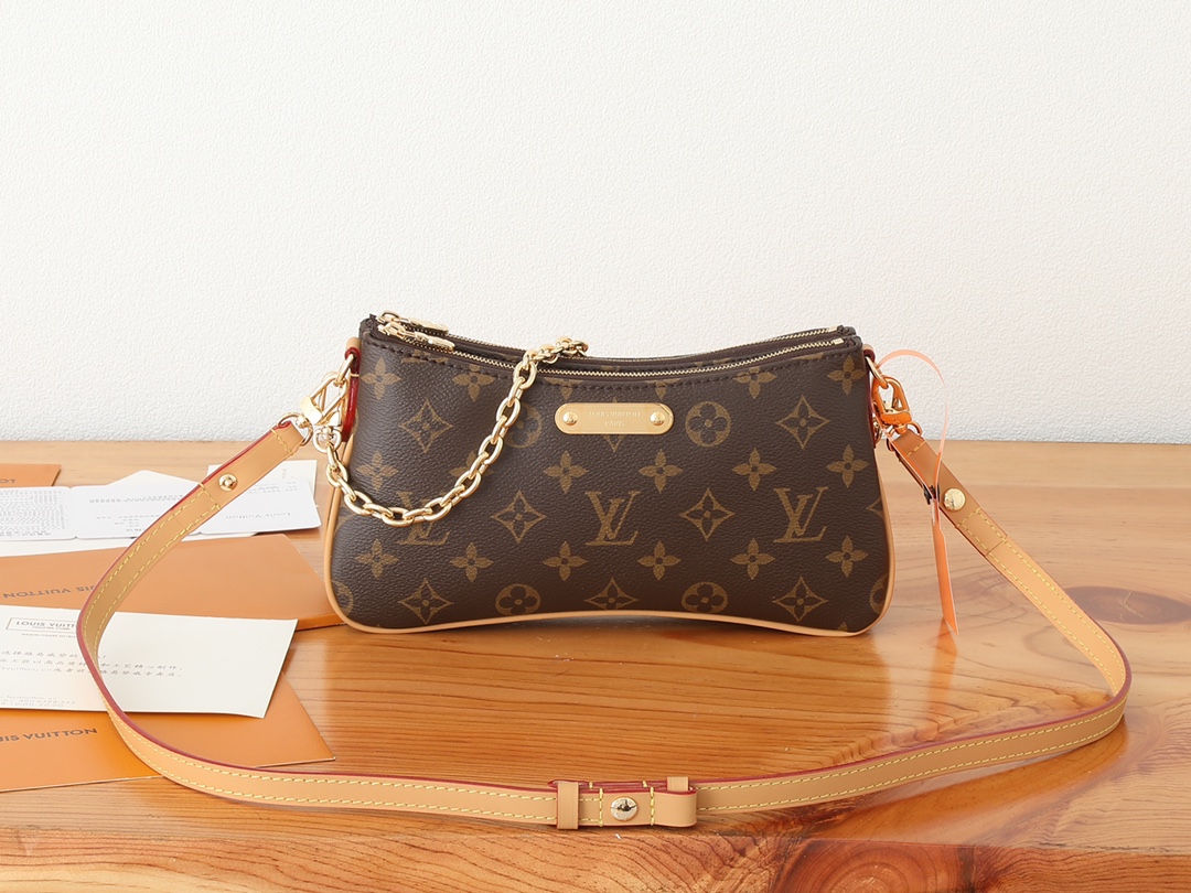 ルイ・ヴィトン Liv Pochette モノグラム チェーンショルダーバッグ M83008 詳細画像 1
